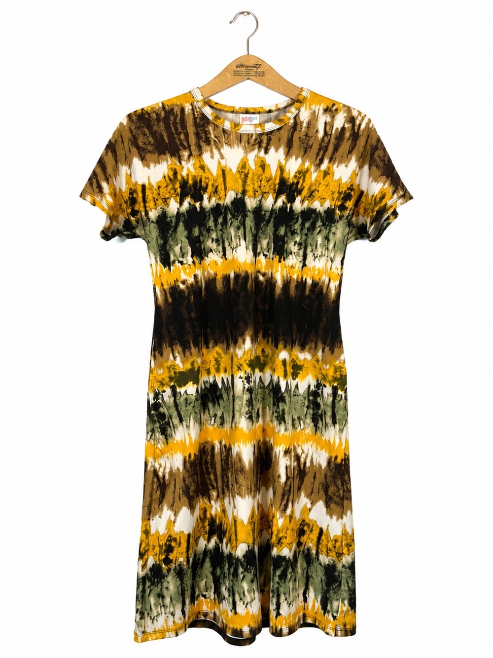 LuLaRoe Tie-Dye Midi Dress Size M Festival Boho Grunge Indie Sleaze Comfy Casual